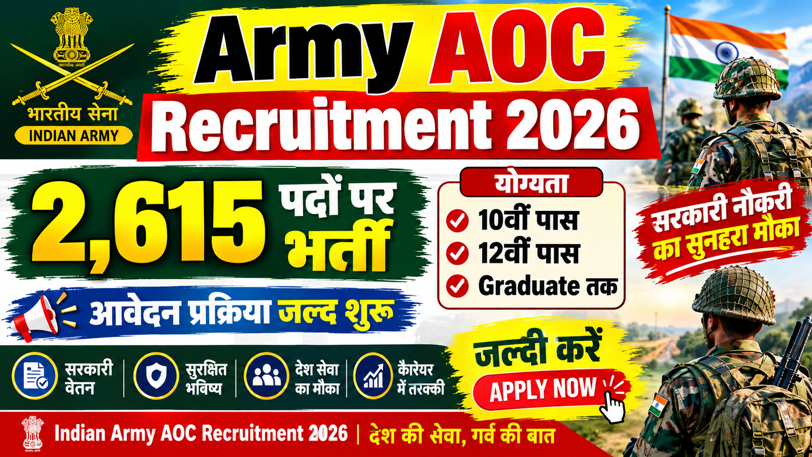 ARMY AOC RECRUITMENT 2026